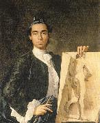 Luis Menendez Self-Portrait oil on canvas